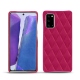 Samsung Galaxy Note20 leather cover - Rose fluo - Couture