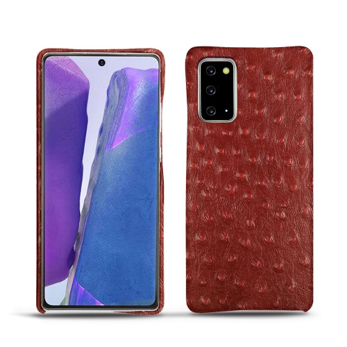 Your premium covers for Galaxy Note20 with NoreveAutruche ciliegia ( Pantone #a4343a ) 