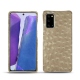 Samsung Galaxy Note20 leather cover - Autruche desert