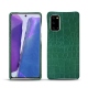 Capa em pele Samsung Galaxy Note20 - Crocodile pino