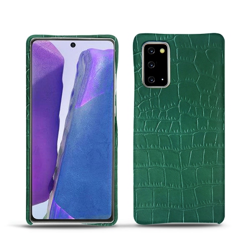 Su prima cubre el Galaxy Note20 con NoreveCrocodile pino ( Pantone #173F35 ) 
