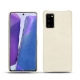 Samsung Galaxy Note20 leather cover - Blanc escumo