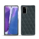 Coque cuir Samsung Galaxy Note20 - Blu marino - Couture