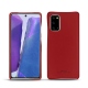 Samsung Galaxy Note20 leather cover - Rouge PU