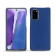 Coque cuir Samsung Galaxy Note20 - Bleu océan PU