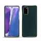 Coque cuir Samsung Galaxy Note20 - Vert séduisant