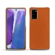 Coque cuir Samsung Galaxy Note20 - Orange vibrant