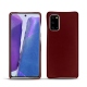 Coque cuir Samsung Galaxy Note20 - Rouge Veggie