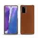 Capa em pele Samsung Galaxy Note20 - Marron Veggie