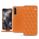 Lederschutzhülle OnePlus Nord - Orange - Couture ( Nappa - Pantone 1495U ) 
