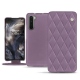 Funda de piel OnePlus Nord - Lilas - Couture ( Nappa - Pantone 2645U ) 