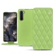 Housse cuir OnePlus Nord - Vert olive - Couture ( Nappa - Pantone 578U ) 