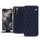 Housse cuir OnePlus Nord - Cobalt - Couture ( Pantone 2766C ) 
