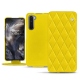 Housse cuir OnePlus Nord - Jaune fluo - Couture