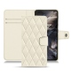 Capa em pele OnePlus Nord - Blanc - Couture ( Bologna - White ) 