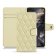 Custodia in pelle OnePlus Nord - Beige - Couture ( Nappa - Pantone 7502C ) 