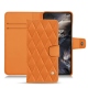 OnePlus Nord leather case - Orange - Couture ( Nappa - Pantone 1495U ) 