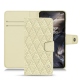 Capa em pele OnePlus Nord - Ivoire - Couture ( Sleek P C12 - White ) 