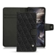 OnePlus Nord leather case - Ebène - Couture ( Sleek P C12 - Black ) 