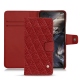 Housse cuir OnePlus Nord - Tomate - Couture ( Pantone 187C ) 