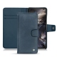 Housse cuir OnePlus Nord - Jean vintage ( Roughtcut - Pantone 285U  ) 