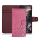 OnePlus Nord leather case - Serpent ciclamino