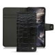 Housse cuir OnePlus Nord - Crocodile nero