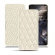Housse cuir OnePlus Nord - Blanc - Couture ( Bologna - White ) 