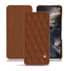 Lederschutzhülle OnePlus Nord - Marron - Couture ( Nappa - Pantone 1615C ) 