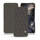 OnePlus Nord leather case - Anthracite - Couture ( Pantone 424C ) 
