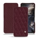 OnePlus Nord leather case - Lie de vin - Couture ( Pantone 5115C ) 