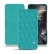 Housse cuir OnePlus Nord - Bleu fluo - Couture
