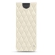 Pochette cuir Samsung Galaxy Z Fold2 - Blanc - Couture ( Bologna - White ) 