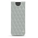 Funda de piel Samsung Galaxy Z Fold2 - Gris - Couture ( Nappa - Pantone W428C ) 
