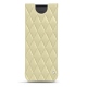 가죽 커버 Samsung Galaxy Z Fold2 - Beige - Couture ( Nappa - Pantone 7502C ) 