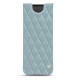 Pochette cuir Samsung Galaxy Z Fold2 - Bleu ciel - Couture ( Nappa - Pantone 277C ) 
