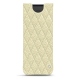 Funda de piel Samsung Galaxy Z Fold2 - Ivoire - Couture ( Sleek P C12 - White ) 