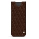 Funda de piel Samsung Galaxy Z Fold2 - Châtaigne - Couture ( Pantone 476C ) 
