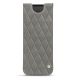 가죽 커버 Samsung Galaxy Z Fold2 - Acier vintage - Couture