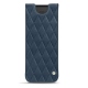 Samsung Galaxy Z Fold2 leather pouch - Jean vintage - Couture
