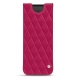 Pochette cuir Samsung Galaxy Z Fold2 - Rose fluo - Couture