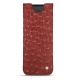 Pochette cuir Samsung Galaxy Z Fold2 - Autruche ciliegia