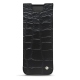 Lederschutzhülle Samsung Galaxy Z Fold2 - Crocodile nero