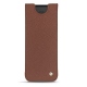 Samsung Galaxy Z Fold2 leather pouch - Marron délicat