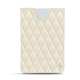 Lederschutzhülle Microsoft Surface Duo - Blanc - Couture ( Bologna - White ) 