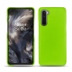 OnePlus Nord leather cover - Vert fluo