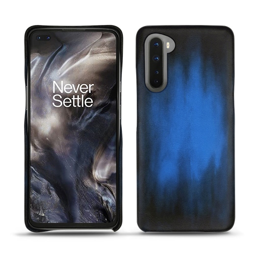 OnePlus Nord用のレザーシェルBleu Patine