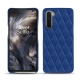 硬质真皮保护套 OnePlus Nord - Bleu océan - Couture ( Nappa - Pantone 293C ) 