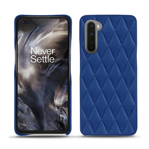Conchas de couro para OnePlus NordBleu océan - Couture ( Nappa - Pantone #15458a) 