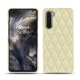 Capa em pele OnePlus Nord - Ivoire - Couture ( Sleek P C12 - White ) 